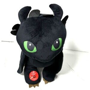 Dreamworks Toothless Nightbuddies Light Up Eyes Stuffed 21" Cuddle Plush New!